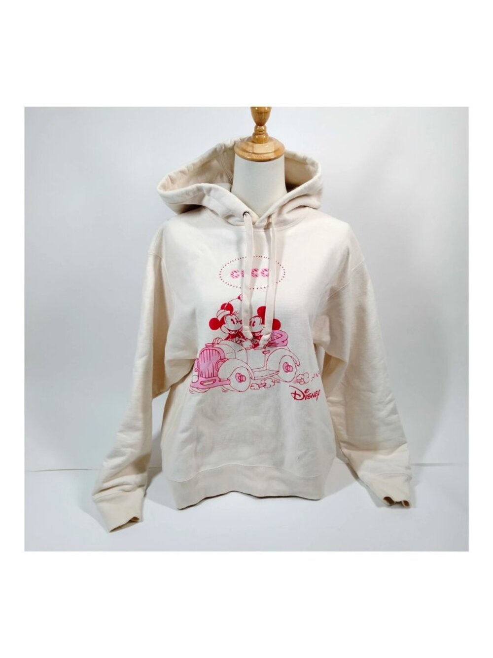 $1495 Authentic GUCCI Disney Made in ITALY Women’s Beige Hoodie Sweatshirt Sz.S